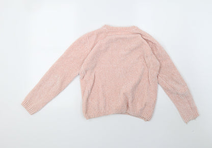 Primark Girls Pink   Pullover Sweatshirt Size 12 Years  - Unicorn