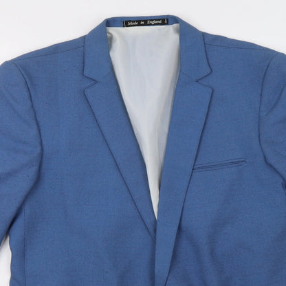 Mens UK Size L Topman Regular Blue Suit Jacket