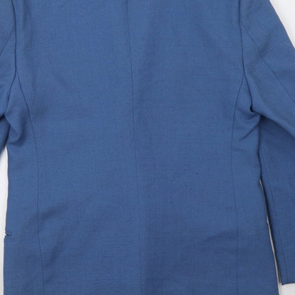 Mens UK Size L Topman Regular Blue Suit Jacket