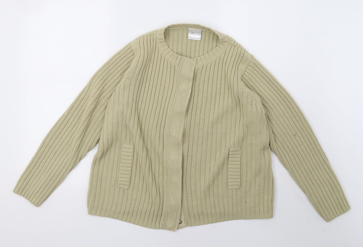 Womens UK Size 16 being casual Beige Cardigan Jumper