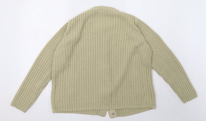 Womens UK Size 16 being casual Beige Cardigan Jumper