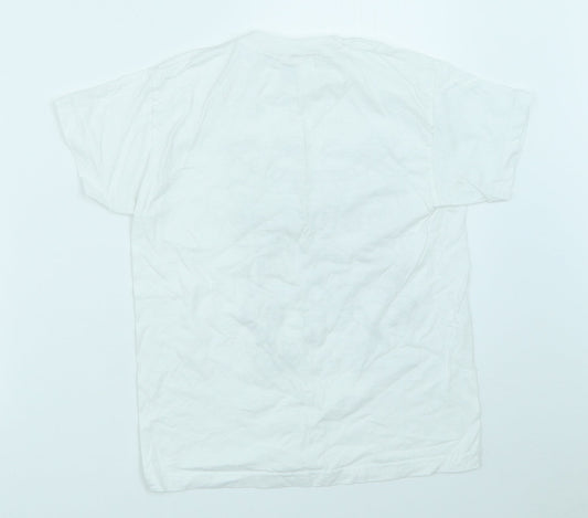 Fruit of the Loom Boys White   Basic T-Shirt Size 7-8 Years