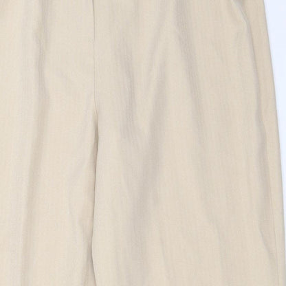 BASSINI Womens Beige   Trousers  Size 16 L28 in