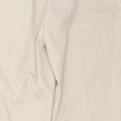 BASSINI Womens Beige   Trousers  Size 16 L28 in