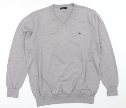 Mirabbo Mens Grey   Pullover Jumper Size XL