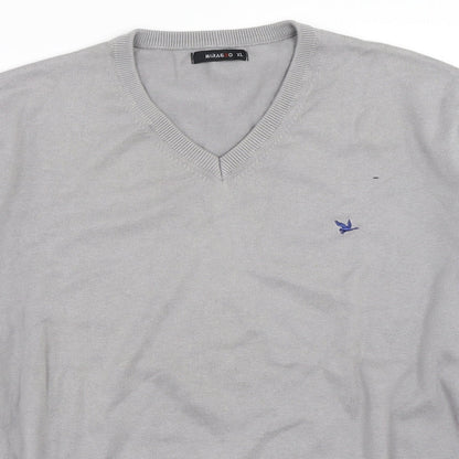 Mirabbo Mens Grey   Pullover Jumper Size XL