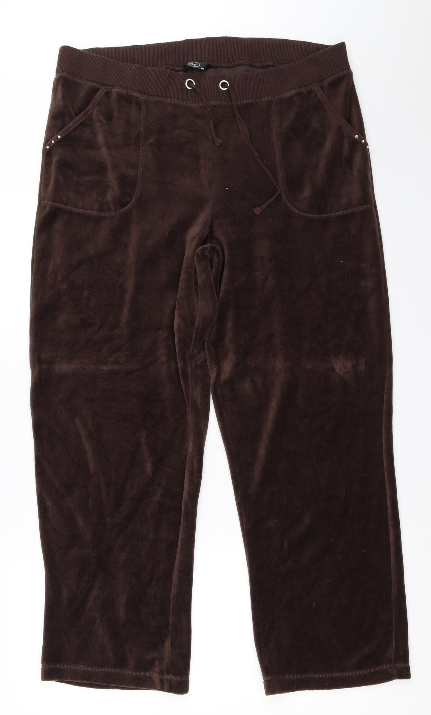 Womens UK Size M BM Regular Fit Sweatpants Brown Trousers