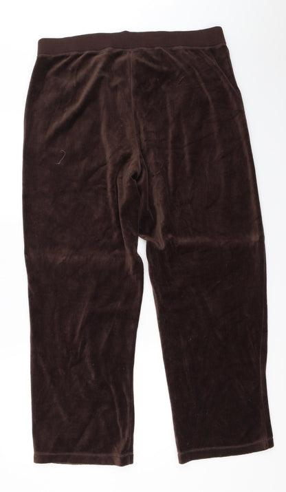Womens UK Size M BM Regular Fit Sweatpants Brown Trousers