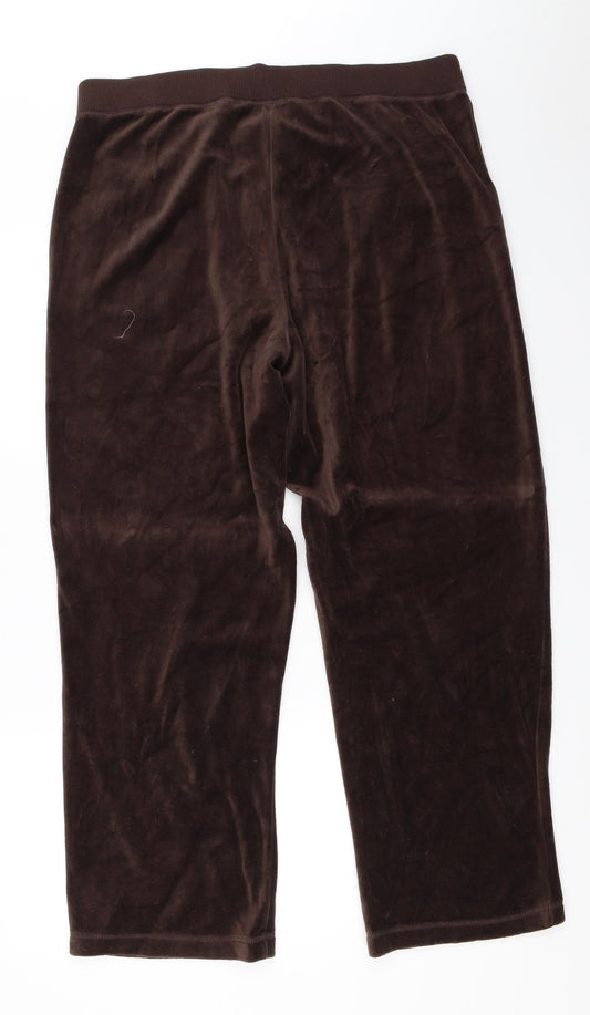 Womens UK Size M BM Regular Fit Sweatpants Brown Trousers