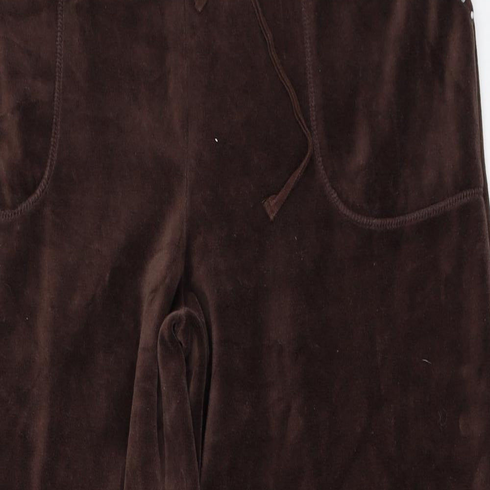 Womens UK Size M BM Regular Fit Sweatpants Brown Trousers