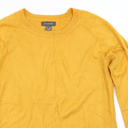 Primark Womens Yellow   Pullover Jumper Size S
