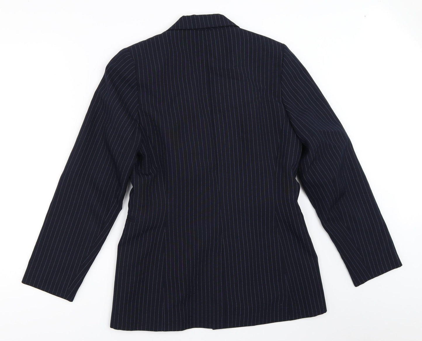 Atmosphere Womens Blue Striped  Jacket Blazer Size 10