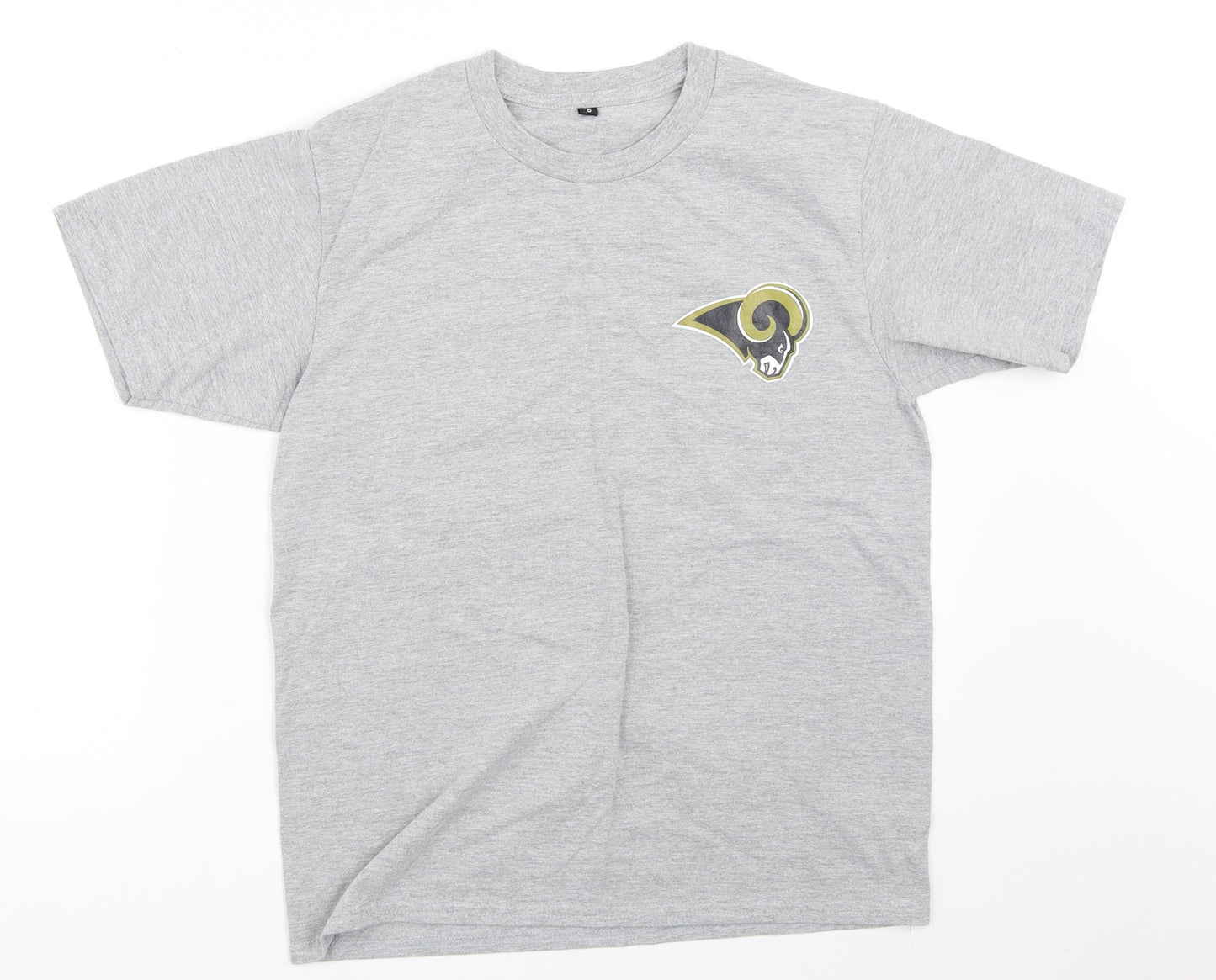 Womens UK Size S Preworn Grey Basic T-Shirt