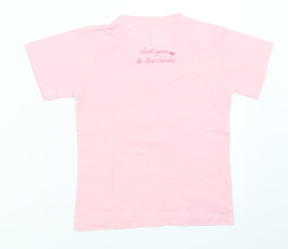 Morpho Girls Pink   Basic T-Shirt Size 4 Years
