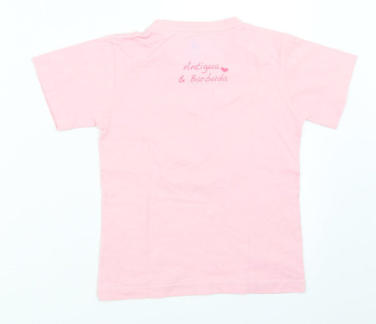 Morpho Girls Pink   Basic T-Shirt Size 4 Years