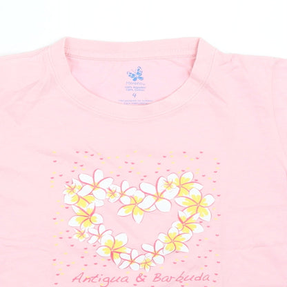 Morpho Girls Pink   Basic T-Shirt Size 4 Years