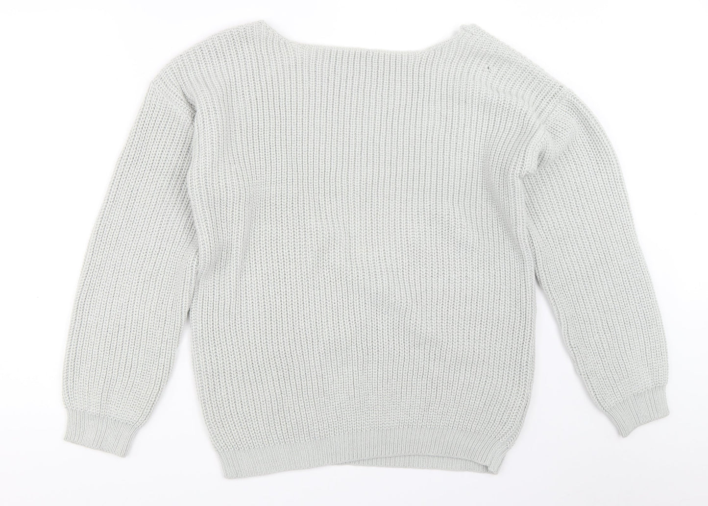 Boohoo Womens Grey   Pullover Jumper Size M