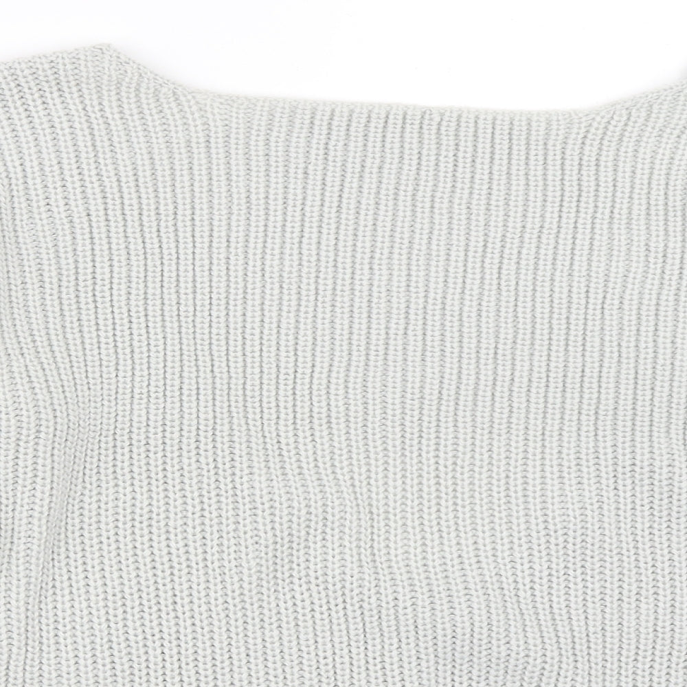 Boohoo Womens Grey   Pullover Jumper Size M