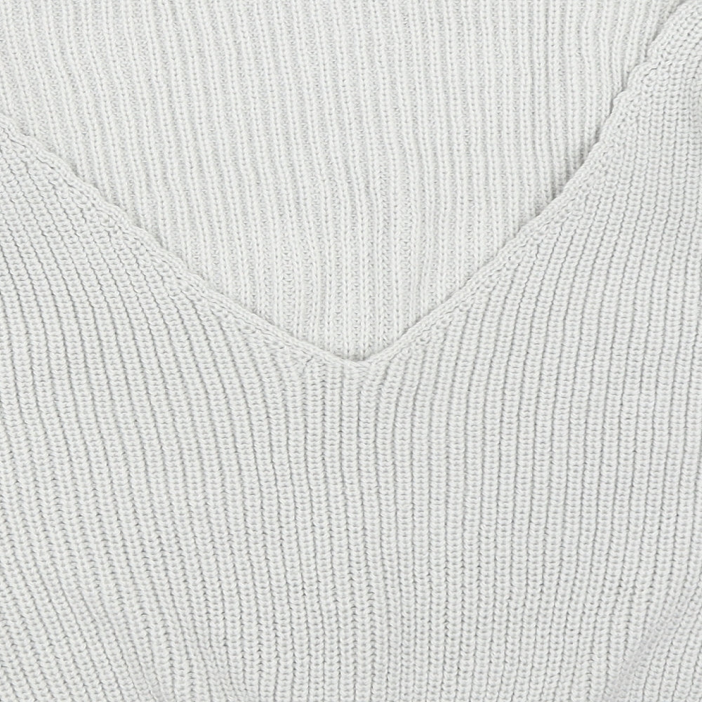 Boohoo Womens Grey   Pullover Jumper Size M