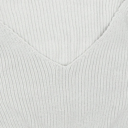 Boohoo Womens Grey   Pullover Jumper Size M