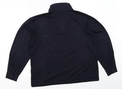 First Avenue Womens Blue   Basic T-Shirt Size 14