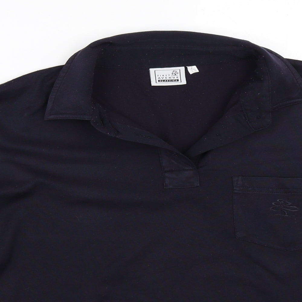 First Avenue Womens Blue   Basic T-Shirt Size 14