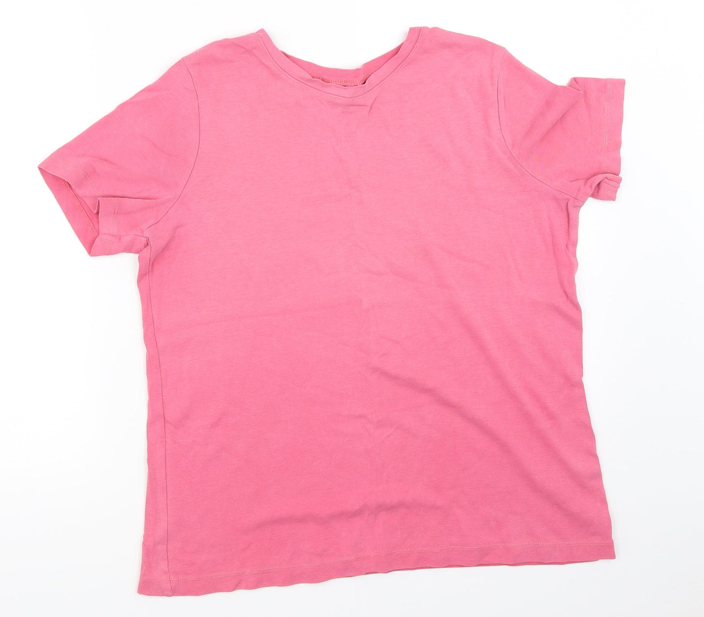Womens UK Size 14 BHS Pink Basic T-Shirt