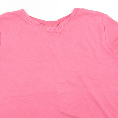 Womens UK Size 14 BHS Pink Basic T-Shirt