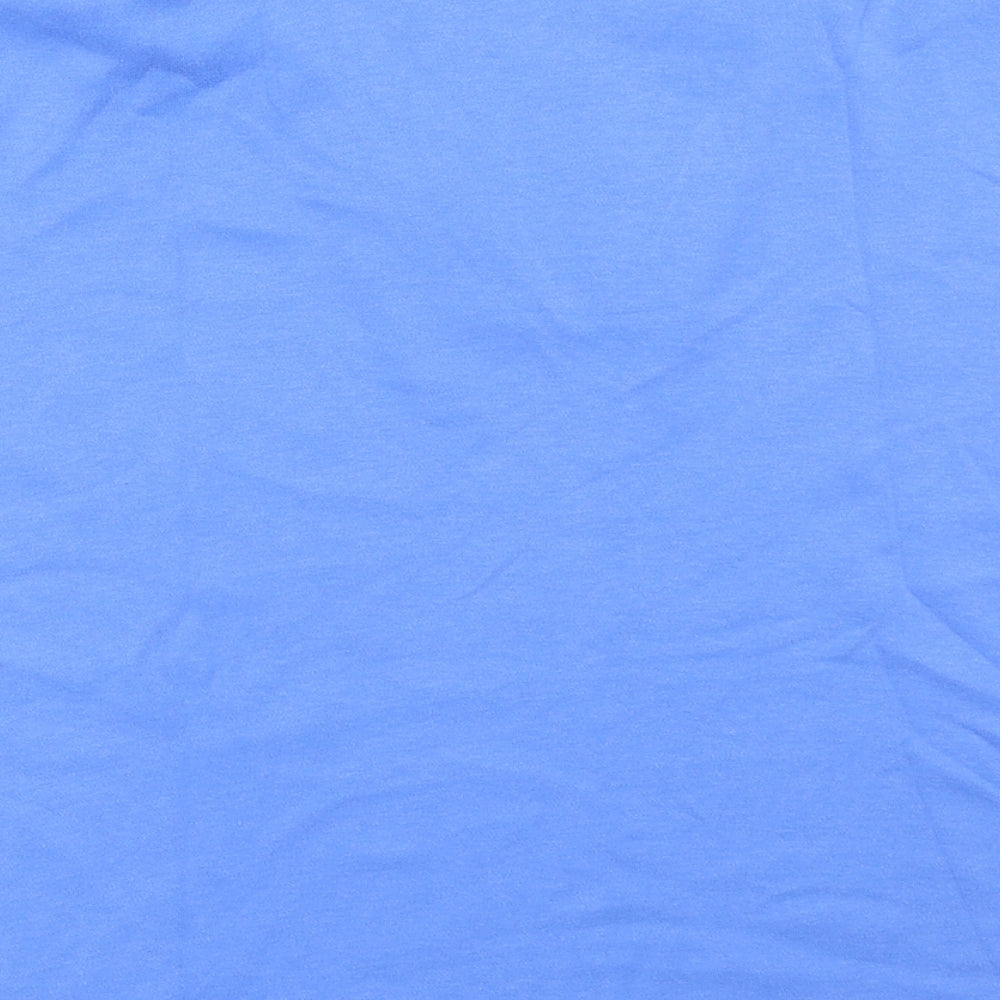 Womens UK Size 14 EWM Blue Basic T-Shirt