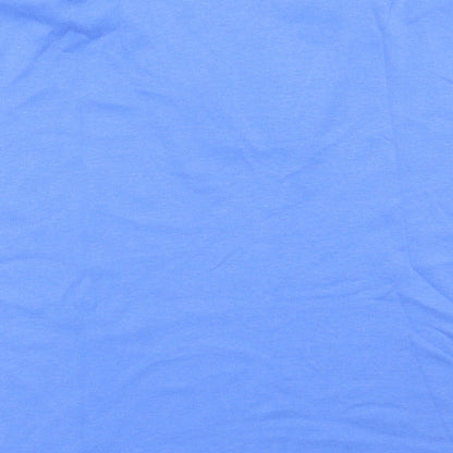 Womens UK Size 14 EWM Blue Basic T-Shirt