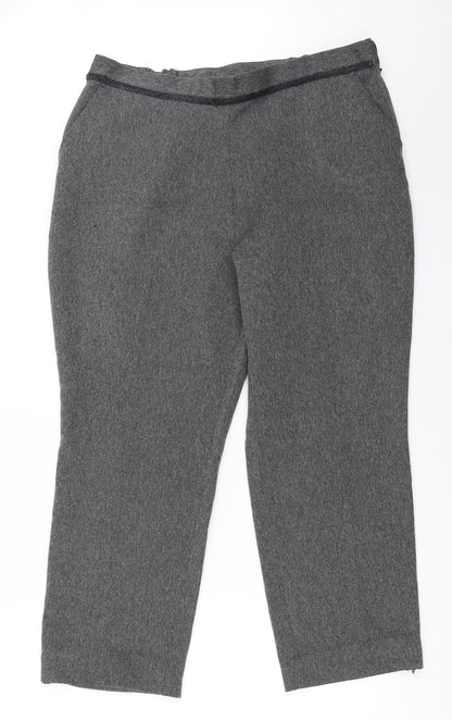 Womens UK Size 16 Marks and Spencer Regular Fit  Grey Trousers