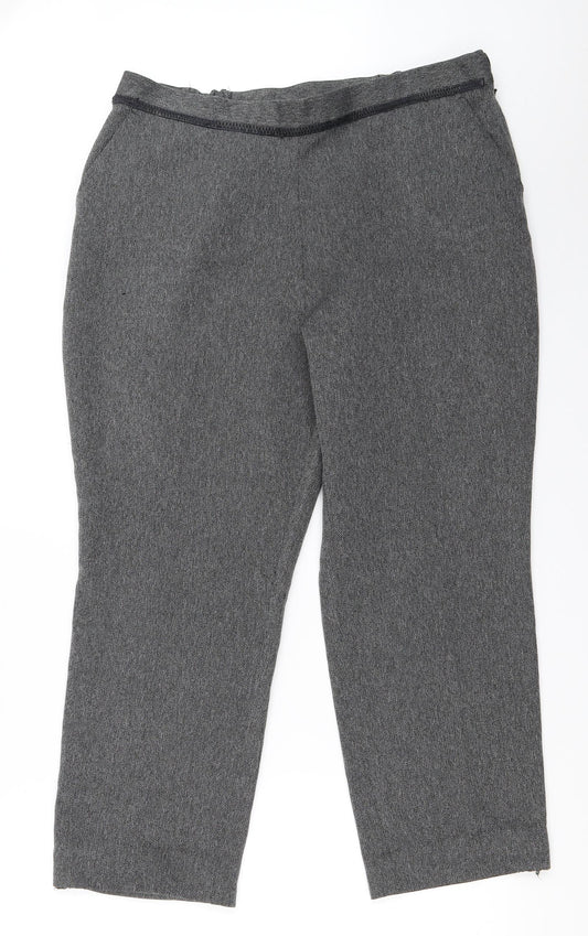 Womens UK Size 16 Marks and Spencer Regular Fit  Grey Trousers