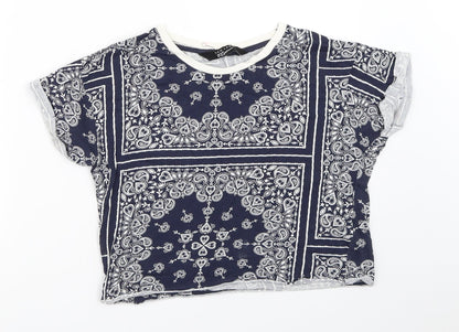 New Look Girls Blue   Cropped T-Shirt Size 12-13 Years