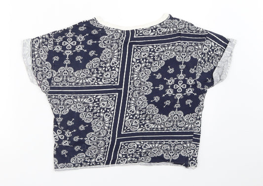 New Look Girls Blue   Cropped T-Shirt Size 12-13 Years