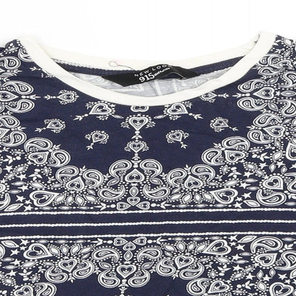 New Look Girls Blue   Cropped T-Shirt Size 12-13 Years