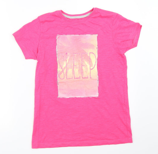 F&F Girls Pink   Basic T-Shirt Size 12-13 Years