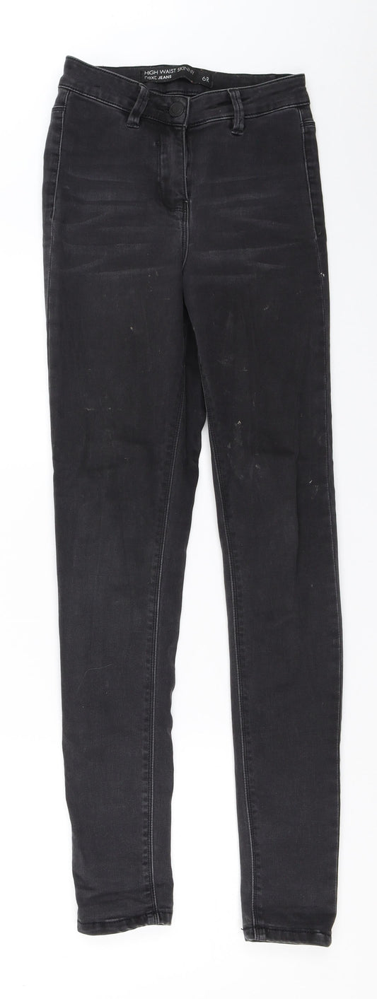 NEXT Womens Black   Skinny Jeans Size 6 L28.5 in