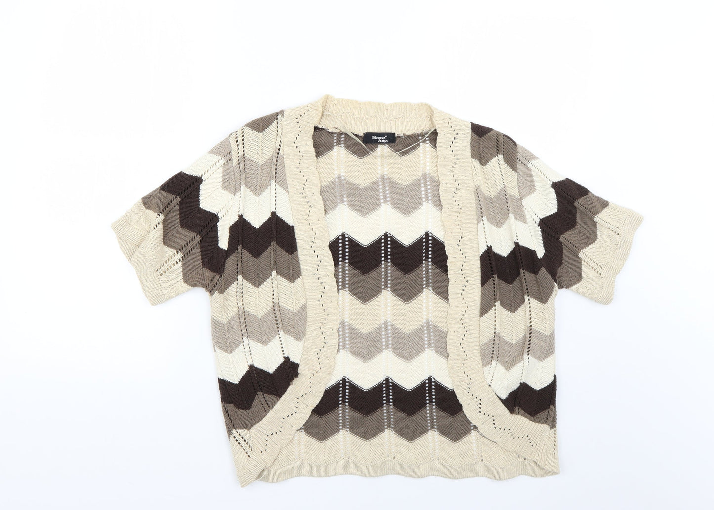 Womens UK Size XL glimpse design Multicoloured Cardigan Jumper