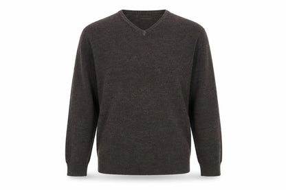 Mens UK Size 2XL Marks and Spencer Brown Pullover Jumper