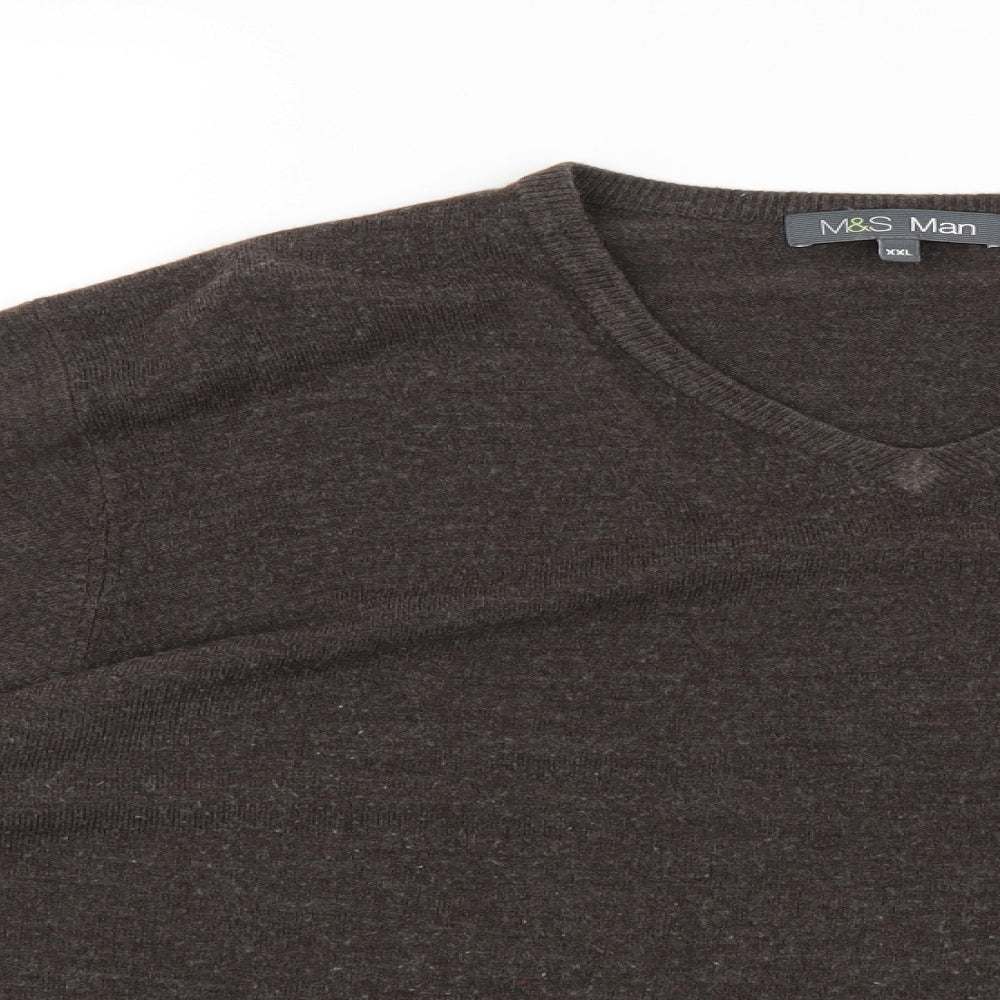 Marks and Spencer Mens Brown   Pullover Jumper Size 2XL