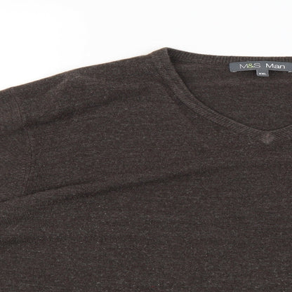 Marks and Spencer Mens Brown   Pullover Jumper Size 2XL