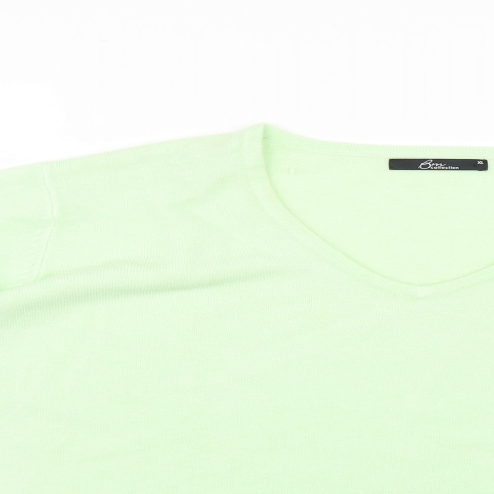 Womens UK Size XL BM Green Pullover Jumper