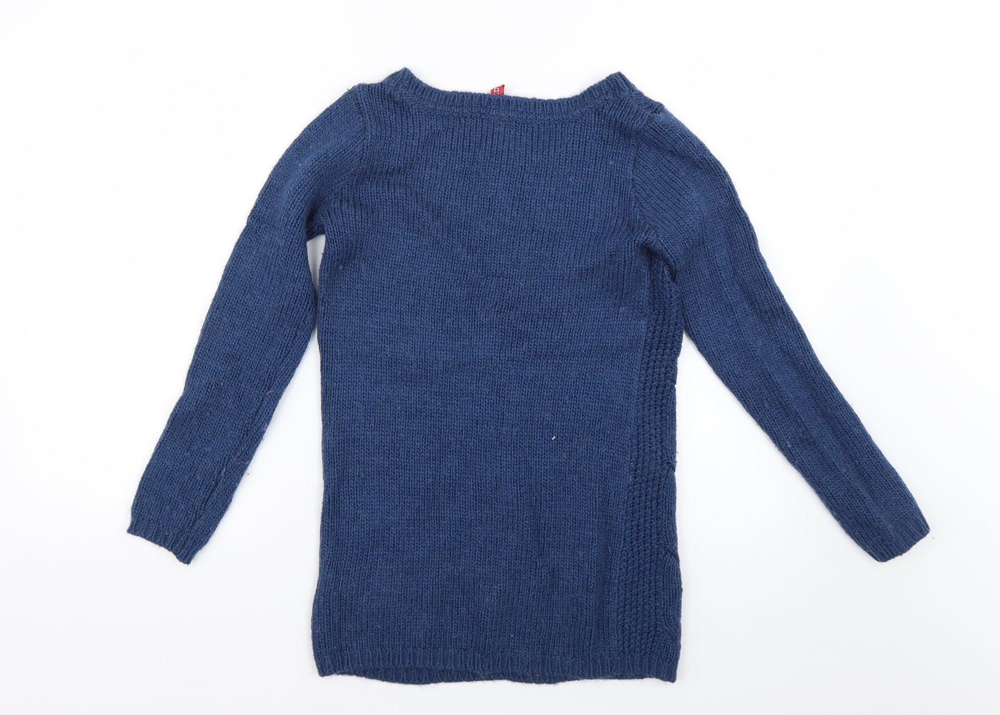 Womens UK Size 4 H&M Blue Pullover Jumper