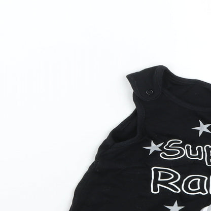 derry county Baby Black   Dungaree One-Piece Size 3-6 Months