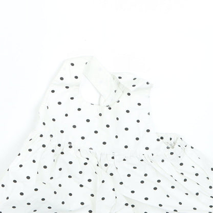 H&M Baby White Polka Dot  Fit & Flare  Size 3-6 Months