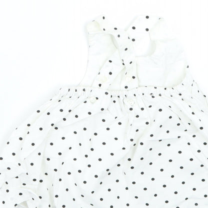 H&M Baby White Polka Dot  Fit & Flare  Size 3-6 Months