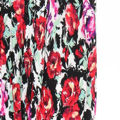 blue chameleon Womens Multicoloured Floral  Trousers  Size 10 L24 in