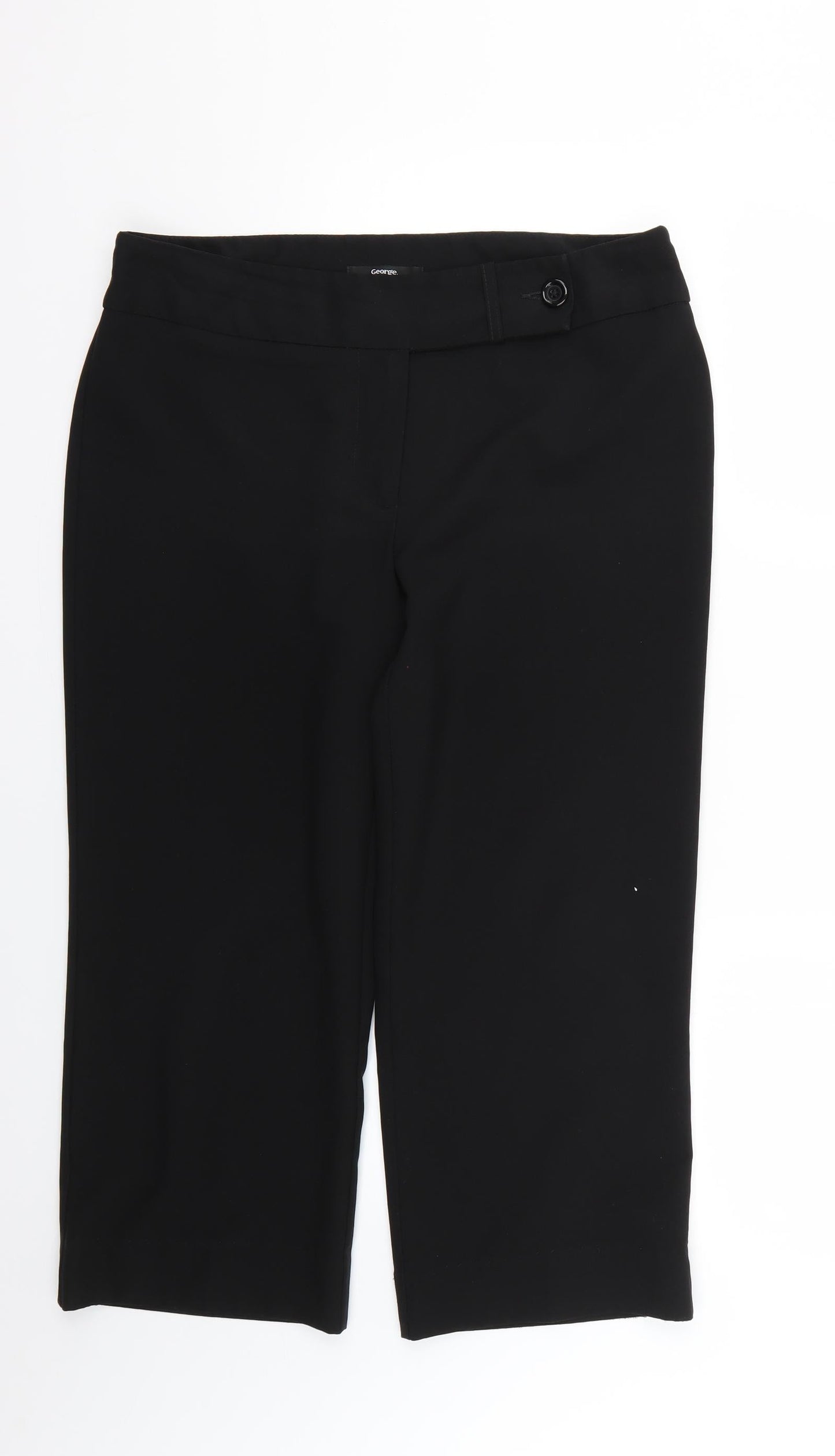 George Womens Black   Trousers  Size 14 L22 in