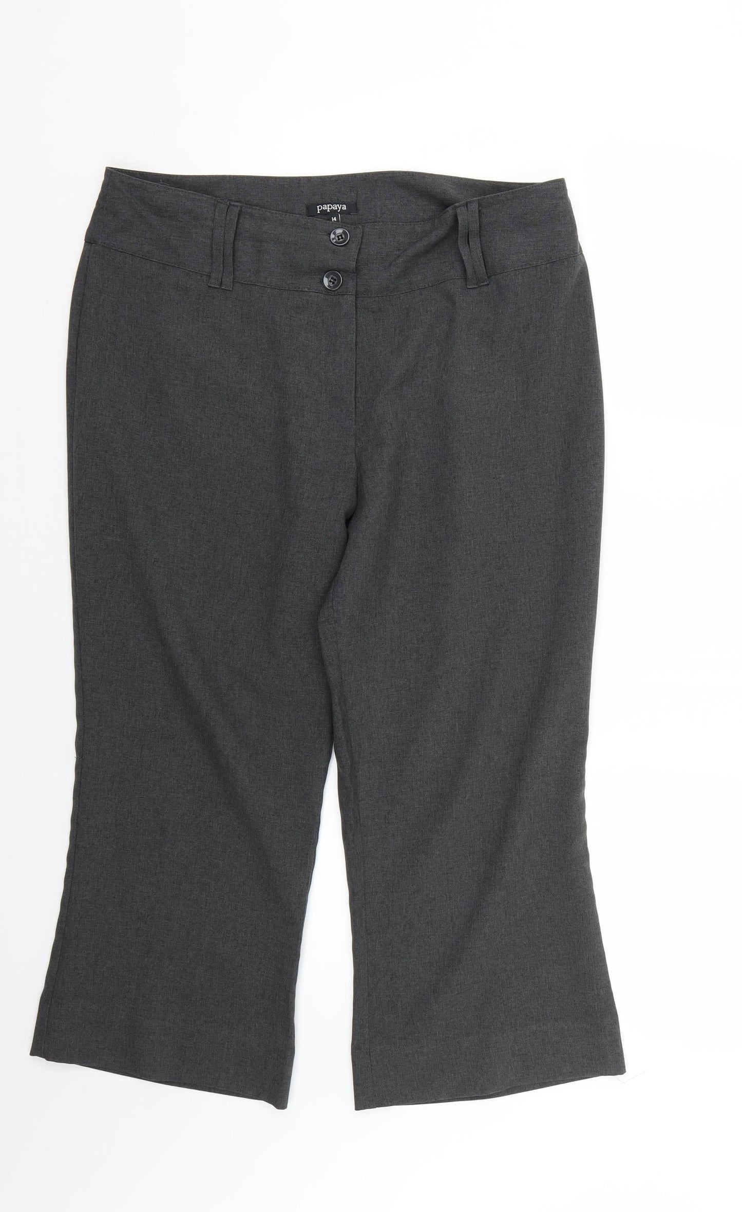 Womens UK Size 14 Papaya Regular Fit  Grey Trousers