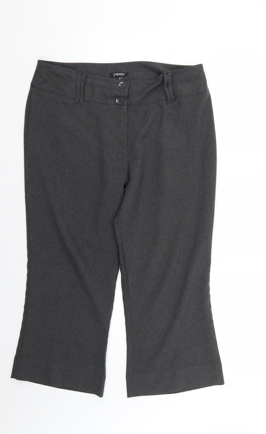 Womens UK Size 14 Papaya Regular Fit  Grey Trousers